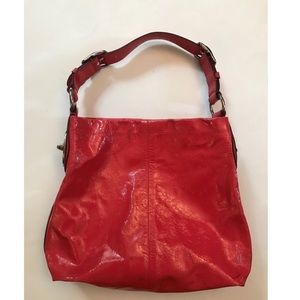 Coach | Watermelon Pink Patented Leather Hobo